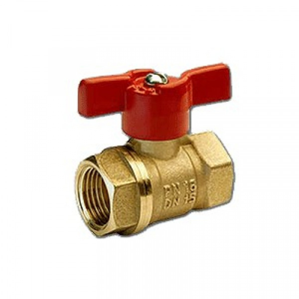 Кран лат.шаровой (11б27п1) ДУ-15 Г/Г ручка бабочка (БАЗ)/407996