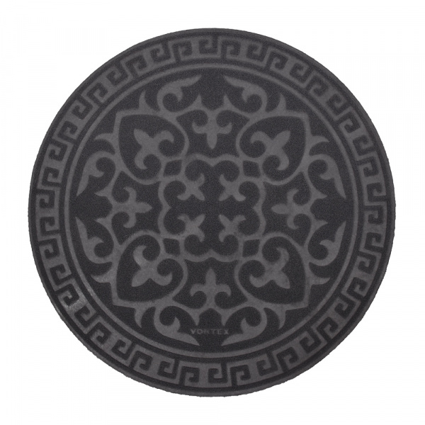 Коврик придверный "COMFORT" круглый D=65см, серый/22388