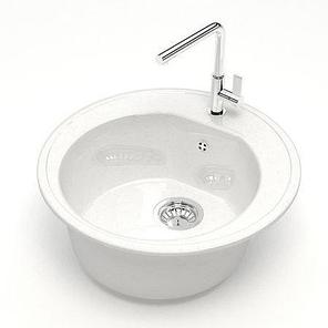 Мойка глянцевая Z30 (белый) BERGG lab. , без сифона B030G031