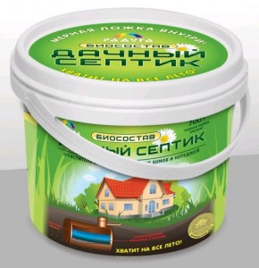 Биосостав сух. Дачный Септик (700г) д/очистки канализационных стоков (мерная ложка в компл..)