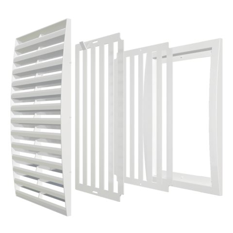 Решетка вентиляционная разъемная 350х350/3535РРП