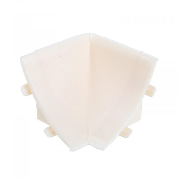 Внутренний угол для столешницы ИДЕАЛ Слоновая кость