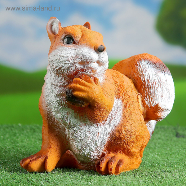 Садовая фигура "Белка с желудем" 24см /3622927