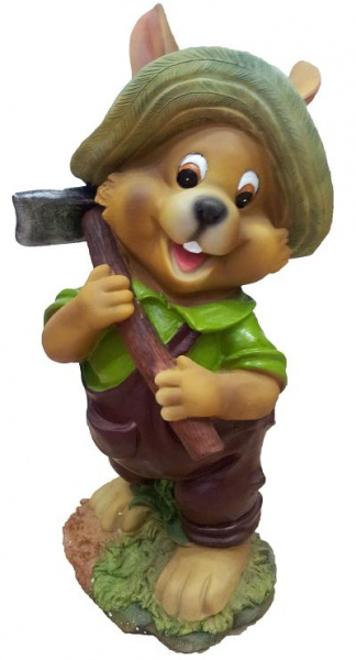 Заяц в панамке с молотком Н-42