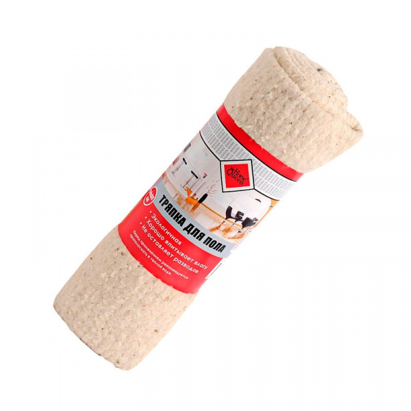 Тряпка для пола ДОМОВЕНОК 50х50см в рулоне серая   *40 -90131