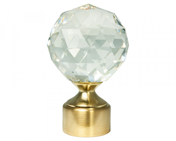 Наконечник Шар с огранкой латунь D16 (уп.2шт)