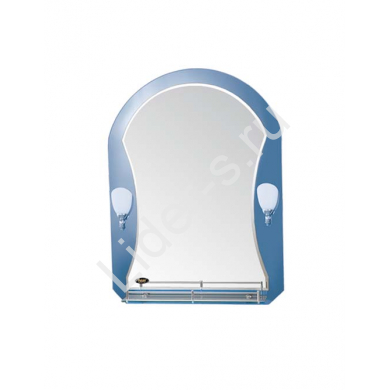 Зеркало POTATO комбинированное со светильниками синее 80х60 Р-740-2 -11537