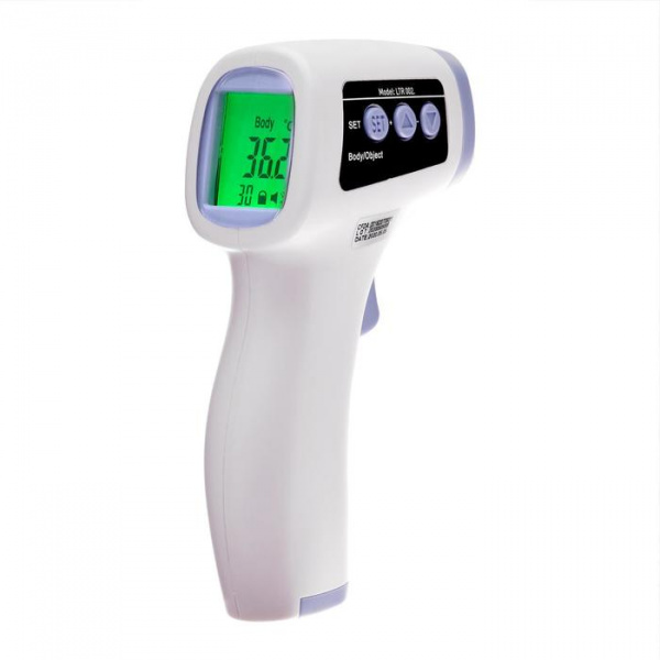 Пирометр бесконтактный LuazON LTR 002. инфракрасный, ЖК-дисплей, 2хААА(не в комп), подсветка 5146796