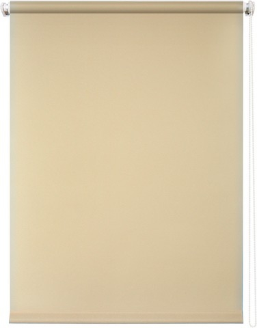 Рулонная штора Плайн темно-бежевый светонепроницаемый 060х175