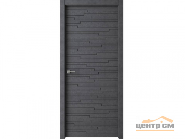 Дверь Emali Пазлы бетон темный 70*200