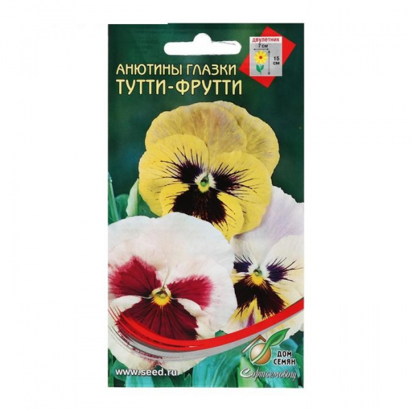 Семена цветов Анютины глазки "Тутти Фрутти", 20 шт. /5454058