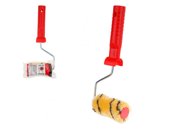 Валик "POLYACRYL" 30-100мм с ручкой 6мм STARTUL MASTER (покраска стен и фасадов, полиакрил)ST0230-10