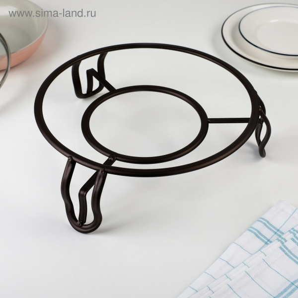 Подставка под горячее глубокая "Казан" 26,5х26,5х8,3 см. 4694130