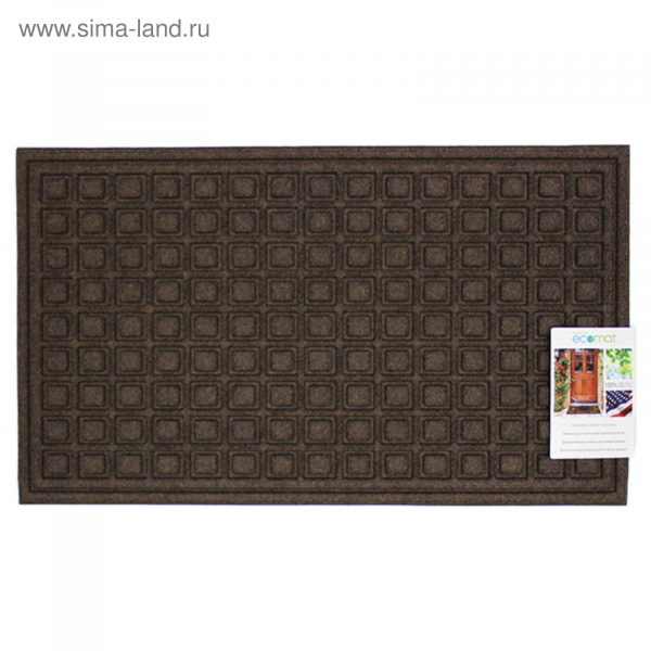 Коврик влаговпитывающий Textures Blocks Walnut 45х76см /2752861