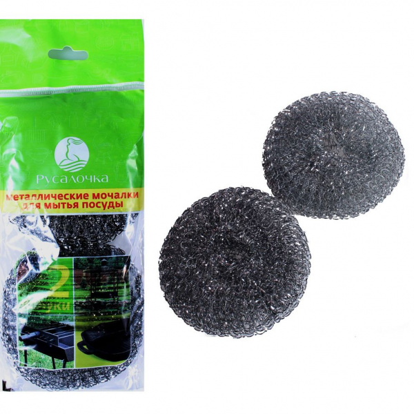 Мочалка металлическая РУСАЛОЧКА 071458  *160 