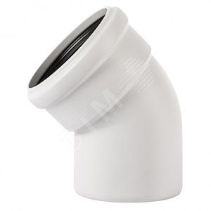 Отвод 110мм 45гр. белый