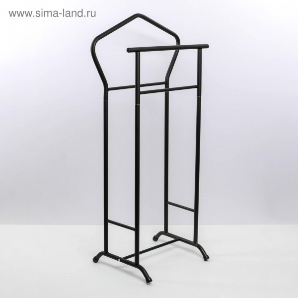 Вешалка костюмная, 37×34×104 см, цвет чёрный /5179143