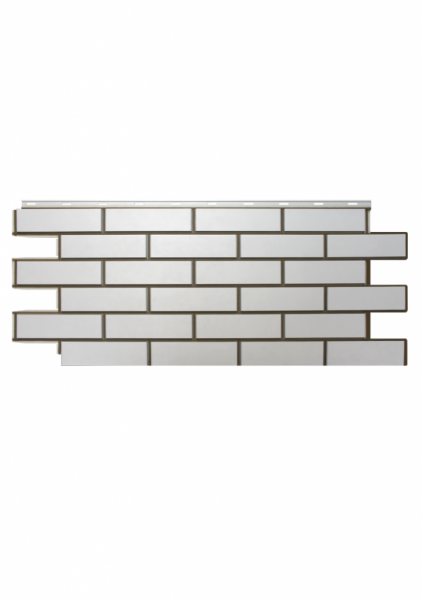 Фасадная панель NORDSIDE "Гладкий кирпич" 1117*463*17 Белый