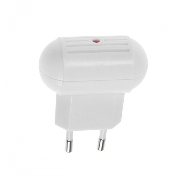 Отпугиватель комаров Luazon LRI-12, ультразвуковой, 30 м2, 220 В, белый /5393265