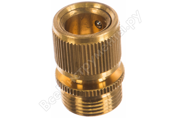 Соединитель латунный, быстросъемный, внешняя резьба 3/4, посадочный D 3/4 Palisad/66275