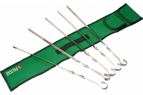 Шампуры с чехлом 45 см (6 шт.) //PALISAD/69573