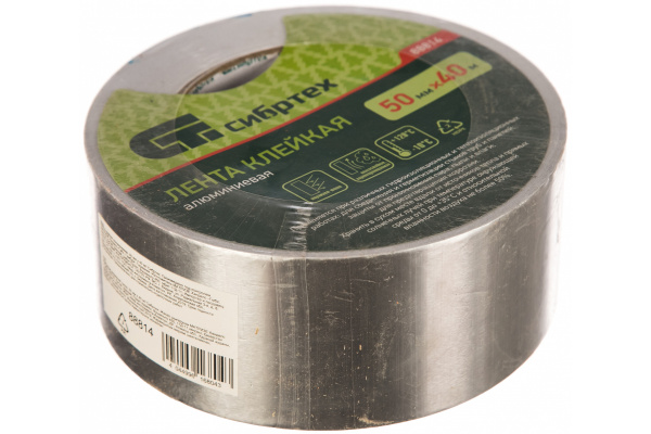Лента клейкая алюминиевая, 50x40/88814 (ТАК407Т)