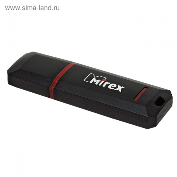 Флешка Mirex KNIGHT BLACK, 8 Гб, USB2.0, чт до 25 Мб/с, зап до 15 Мб/с, черная/2891010