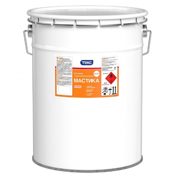 Мастика битумная гидроизоляционная Универсал 18кг. (ТЕКС)