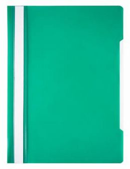 Скоросшиватель пластиковый 120/160 мкм., зеленый, Бюрократ ЭКОНОМ /PSE20GRN