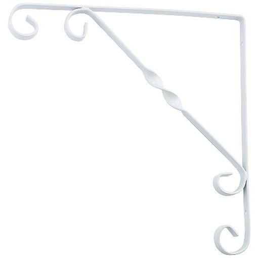 Кронштейн декоративный 200х200мм белый /94051