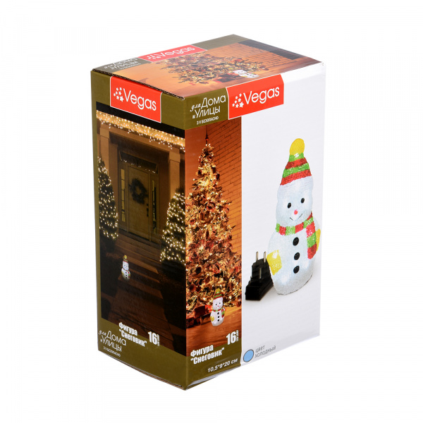 Фигура "Снеговик" акриловая/55102