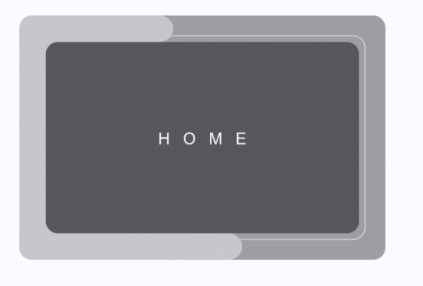 КОВРИК ВЛАГОВПИТЫВАЮЩИЙ СПАНЧ 60Х90 СМ СЕРЫЙ ПРЯМОУГ.	