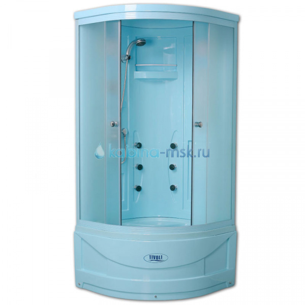 Душевая кабина ANS-810 (Blue) 90х90х217+стекло/матов.+3кор КИТАЙ