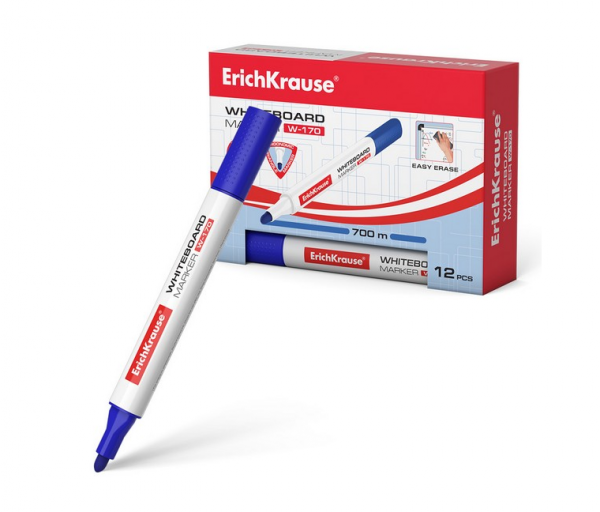 Маркер для письма по доске W-170 ErichKrause синий 13044