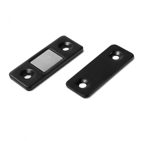 Магнитная защелка ТУНДРА, цвет черный /9143836