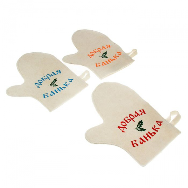 Рукавица банная "Добрая банька"