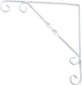 Кронштейн декоративный 100х100мм белый /94049