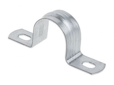 Скоба металлическая двухлапковая d 31-32 мм (5шт) Юпитер (JPZ4-3202-04-5)