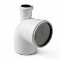 Отвод с выходом прямой Stilte Белый 110x50/87,5