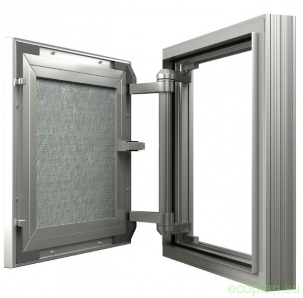 D5060 ceramo comfort, Нажимной люк под плитку из алюминиевого профиля усиленной формы на износоустой