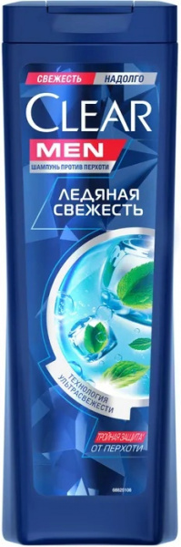 Шампунь женский КЛЕР 400мл. "Ледяная свежесть против перхоти"