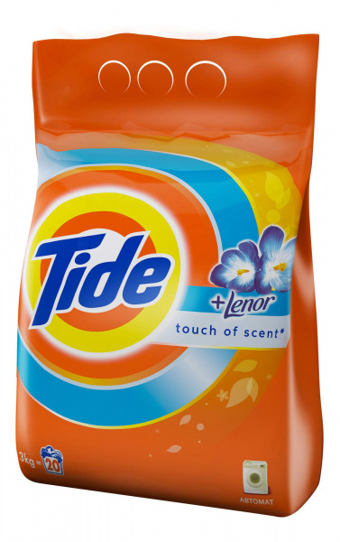 Стиральный порошок ТАЙД автомат 3кг. Color Lenor Touch of Scent