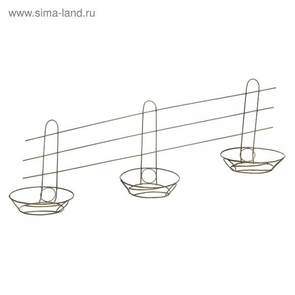 Подставка для цветов настенная "Мелодия -3" бронзовый антик 1256890