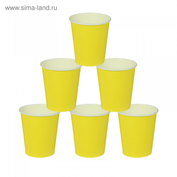 Стакан бумажный однотонный 1419913