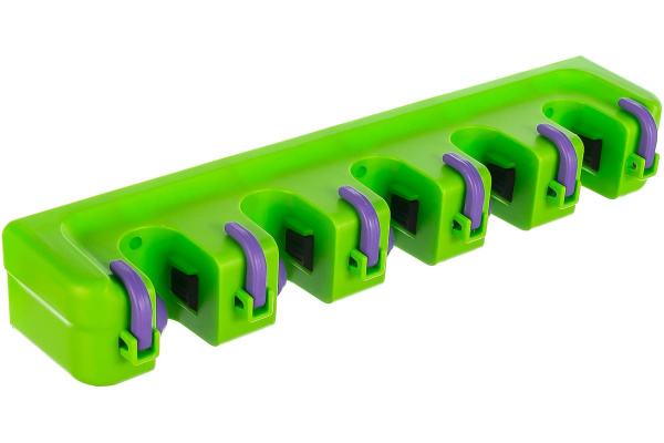 Настенный держатель для садового инструмента, 5 ячеек, 6 крюков Palisad/68300