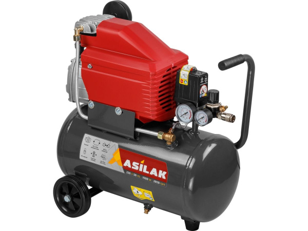 Компрессор ASILAK SLA-324 коаксиальный (235 л/мин, 8 атм, коаксиальный, масляный, ресив. 25 л, 230 В