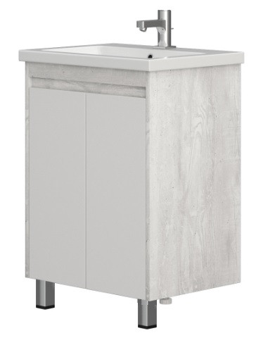 Тумба Орландо 60 пайн/белый, под умыв. Como-60