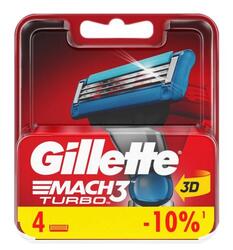 Кассета МАСН3 ТУРБО по 4шт. ЖИЛЕТТ