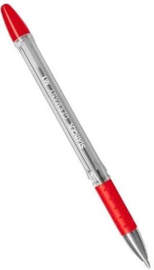 Ручка шариковая STANGER с резиновым упором, красная, 1мм  18-03-05