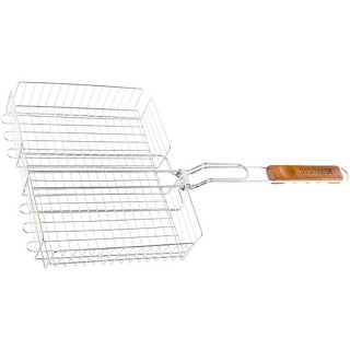 Решетка гриль 260х320х65мм объемная хромир  PALISAD 69554